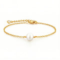 Pearl Detail Gold Bracelet