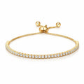 Crystal Tennis Gold Bracelet