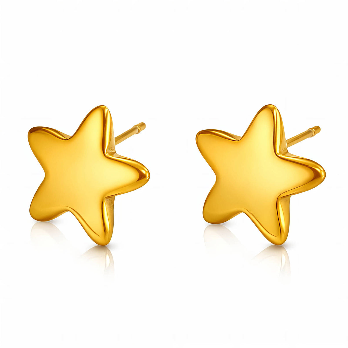 Star Gold Ear Stack Earrings
