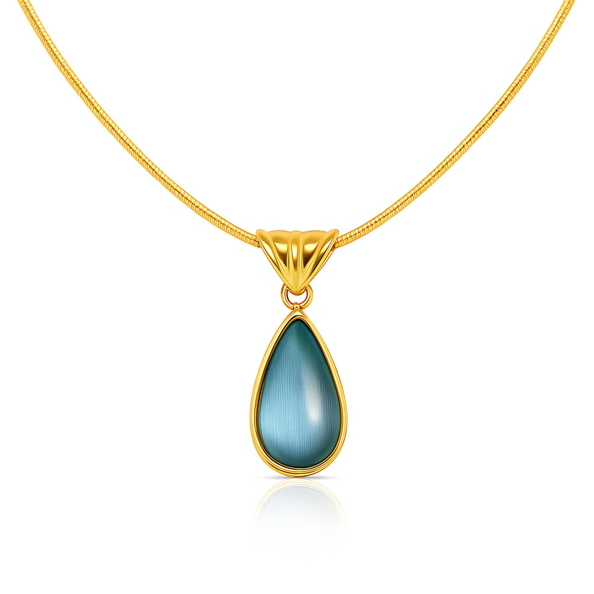 Teardrop Gold Necklace