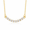 Crystal Tennis Gold Necklace